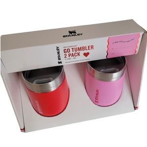 Stanley Go Tumbler 2 Pack 10 oz Target Exclusive. Red & Pink Valentine’s Set NEW